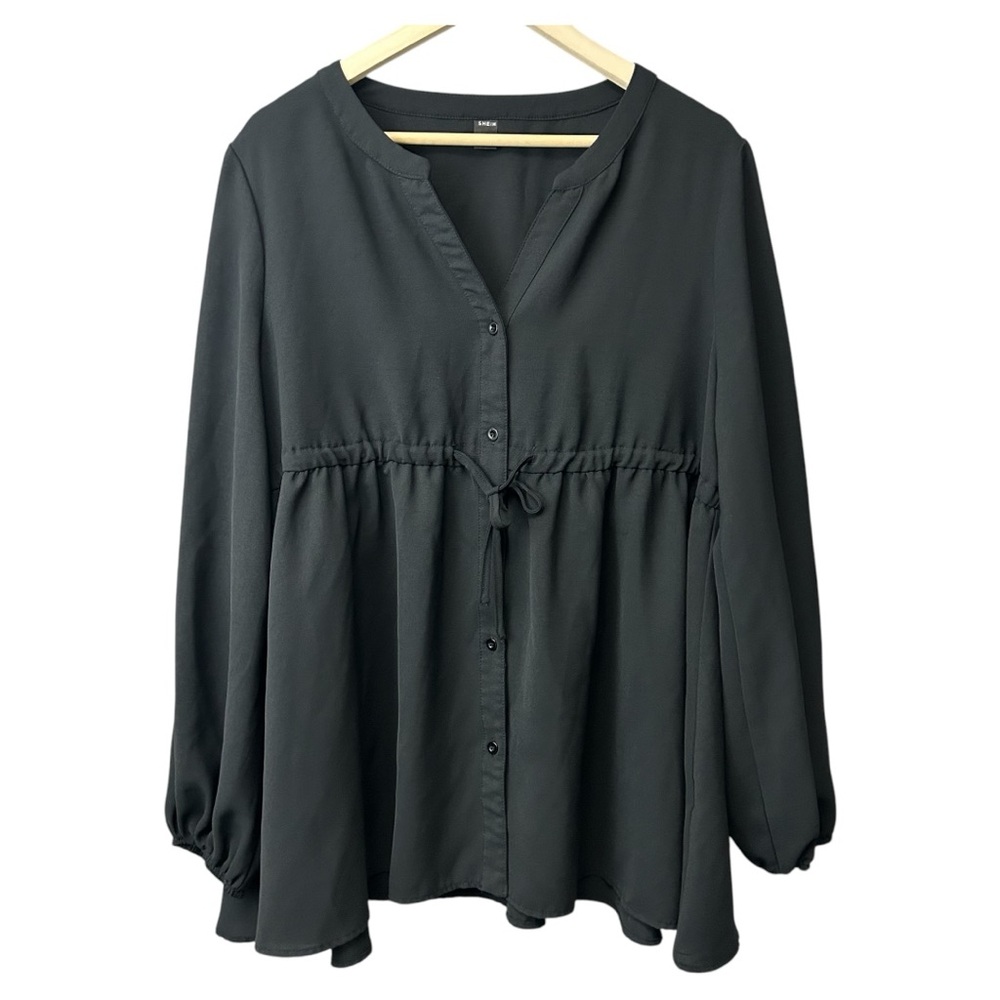 Babydoll Long Sleeve Button Down Size XXL